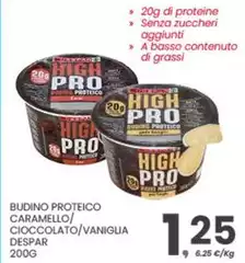 Basso - Budino Proteico Caramello/ Cioccolato/Vaniglia Despar