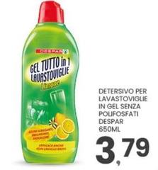 Despar - Detersivo Per Lavastoviglie In Gel Senza Polifosfati Despar - Detersivo Per Lavastoviglie In Gel Senza Polifosfati