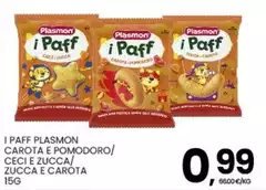 Plasmon - I Paff  Carota E Pomodoro/ Ceci E Zucca/ Zucca E Carota