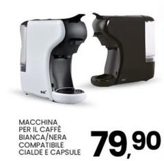 Capsule - Macchina Per Il Caffè Bianca/Nera Compatibile Cialde E