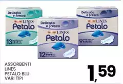 Lines - Assorbenti Petalo Blu