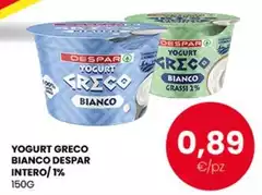 Despar - Yogurt Greco Bianco Intero/1%