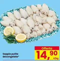 Seppie Pulite Decongelate