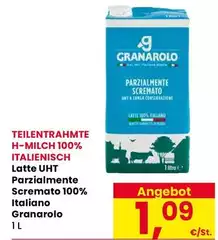 Granarolo - Latte UHT Parzialmente Scremato 100% Italiano