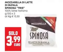 Spinosa - Mozzarella Di Latte Di Bufala "Tris"