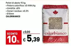 Calorbianco - Pellet Di Abete