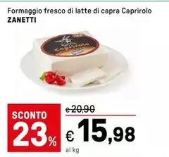 Zanetti - Formaggio Fresco Di Latte Di Capra Caprirolo