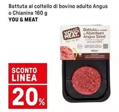 You & Meat - Battuta Al Coltello Di Bovino Adulto Angus O Chianina