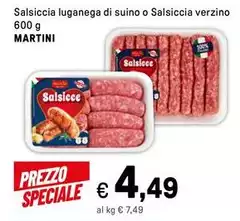 Martini - Salsiccia Luganega Di Suino O Salsiccia Verzino