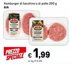 Aia - Hamburger Di Tacchino O Di Pollo