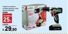 Kombo - Trapano Avvitatore Cordless Batteria A Litio