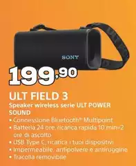 Sony - ULT Field 3 Speaker Wireless Serie Ult Power Sound