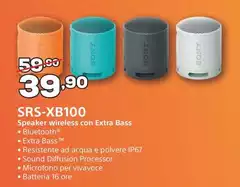 Speaker Wireless Con Extra Bass