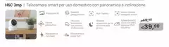 Ezviz - H6C 3mp Telecamera Smart Per Uso Domestico Con Panoramica E Inclinazione