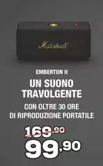 Marshall - Travolgente Con Oltre 30 Ore Di Riproduzione Portatile