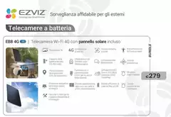 Ezviz - Telecamera Wi-Fi 4G con Pannello Solare Incluso