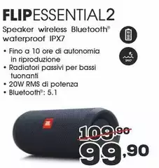 Bassi - Speaker Wireless Bluetooth Waterproof Ipx7