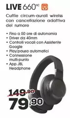 Google - Cuffie Circum-aurail Wireless Con Cancellazione Additiva Del Rumore