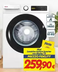 Akai - Lavatrice Motore Inverter Con Display T2