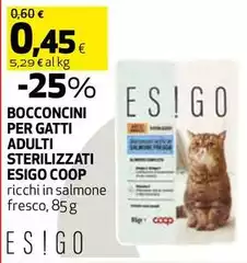 Coop - Bocconcini Per Gatti Adulti Sterilizzati Esigo