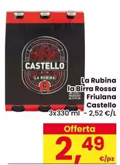 Castello - La Rubina La Birra Rossa Friulana