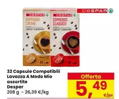Despar - 32 Capsule Compatibili Lavazza A Modo Mio Assortite