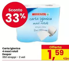 Despar - Carta Igienica 4 Maxi Rotoli
