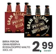 Peroni - Birra Gran Riserva Rossa/Doppio Malto