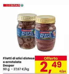 Despar - Filetti Di Alici Distese O Arrotolate