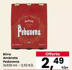 Pedavena - Birra Ambrata
