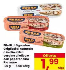 Rio Mare - Filetti Di Sgombro Grigliati Al Naturale O In Olio Extra Vergine Di Oliva O Con Peperoncino
