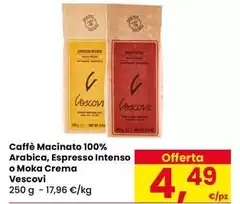 Cescon - Caffè Macinato 100% Arabica, Espresso Intenso O Moka Crema