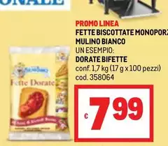 Linea - Fette Biscottate Monopor. Mulino Bianco
