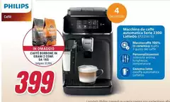 Philips - Macchina Da Caffè Automatica Serie 2300 LatteGo  EP2334/10