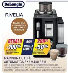 De Longhi - Rivelia EXAM440.35.B Macchina Da Caffè Automatica Black