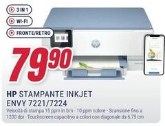 HP - Stampante Inkjet Envy 7221/7224