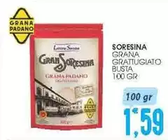 Latteria Soresina - Grana Grattugiato Busta