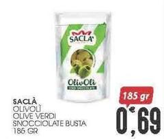 Saclà - Olivoli Olive Verdi Snocciolate Busta