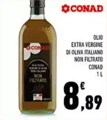 Conad - Olio Extra Vergine Di Oliva Italiano Non Filtrato