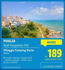 Puglia sapori - Rodi Garganico (Fg) Villaggio Camping Siesta