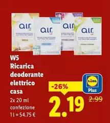 W5 - Ricarica Deodorante Elettrico Casa