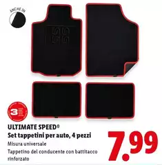 Misura - Set Tappetini Per Auto, 4 Pezzi