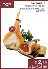 San daniele - Prosciutto Crudo Stagionato 16 Mesi DOP