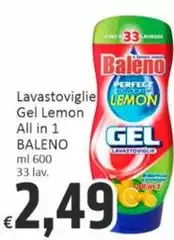 Baleno - Lavastoviglie Gel Lemon All In 1