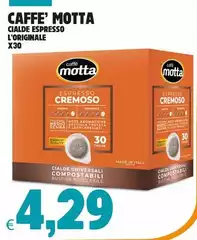 Caffè motta - Cialde Espresso L'Originale