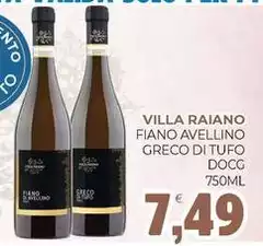Villa - Fiano Avellino Greco Di Tufo DOCG