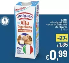 Sterilgarda - Latte Alta Digeribilità Senza Lattosio Brik