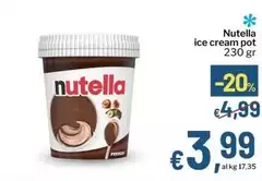 Nutella - Ice Cream Pot