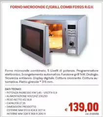 Netto - Forno Microonde C/Grill Combi FD925 R.G.V