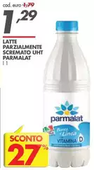 Parmalat - Latte Parzialmente Scremato Uht